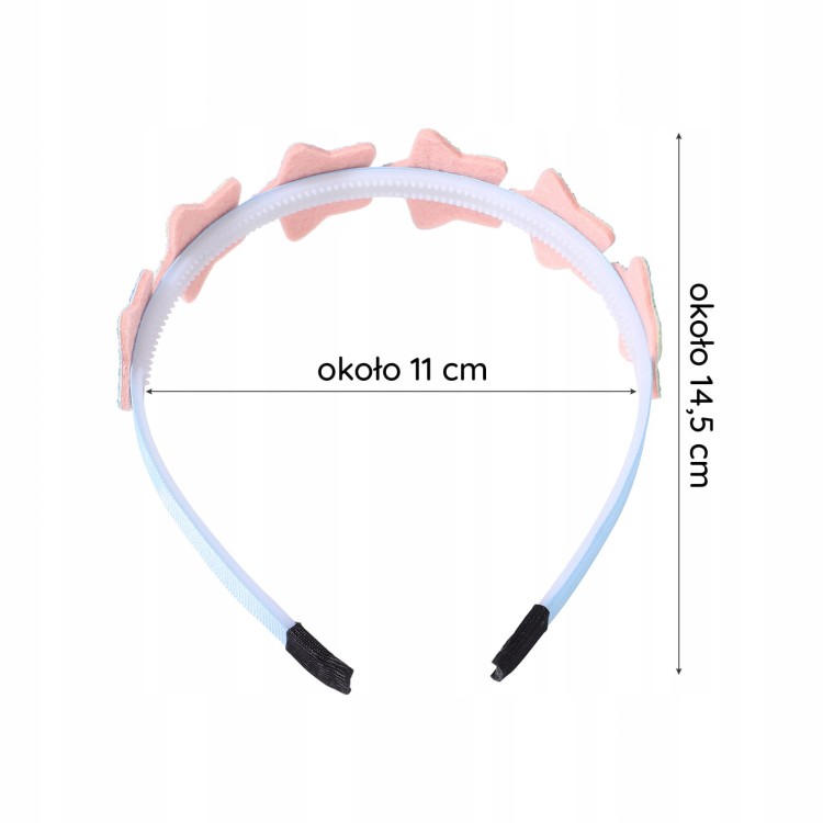 Opaska do włosów dla dziewczynki Gwiazdki brokat