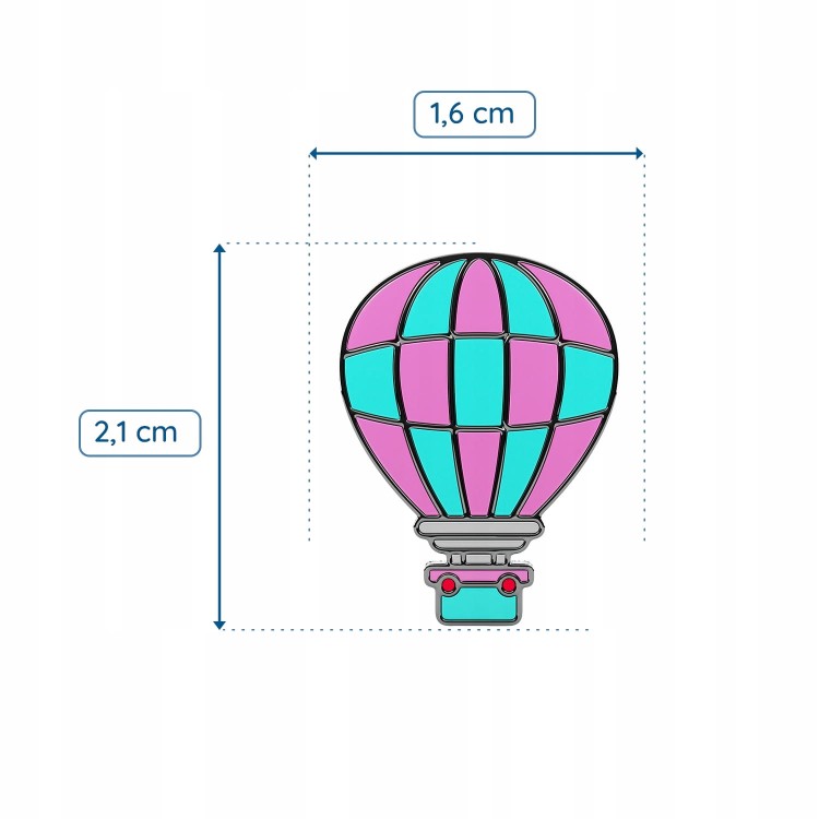 PINETS przypinka Balon Podróż Przelot Aerostat Lot