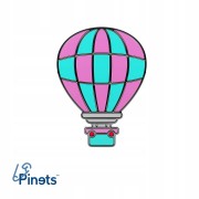 PINETS przypinka Balon Podróż Przelot Aerostat Lot