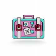 PINETS przypinka torba podróżna Walizka podróżna