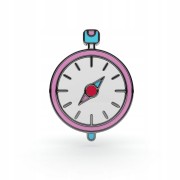 PINETS przypinka na lato Kompas podróż Bushcraft