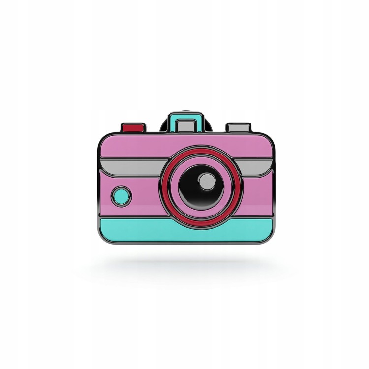 PINETS przypinka Lato aparat fotograficzny Wakacje