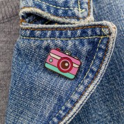 PINETS przypinka Lato aparat fotograficzny Wakacje