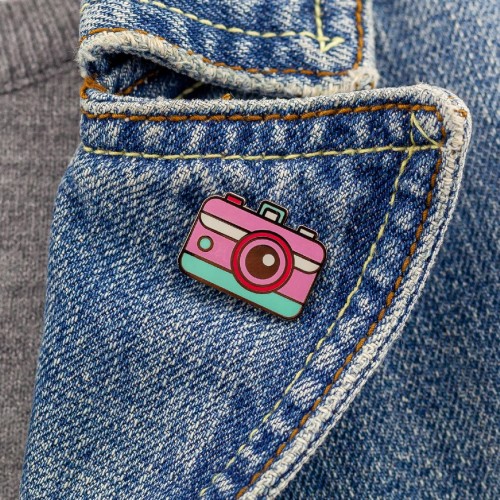 PINETS przypinka Lato aparat fotograficzny Wakacje