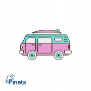 PINETS przypinka różowy Camper Wakacje Podróż
