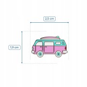 PINETS przypinka różowy Camper Wakacje Podróż