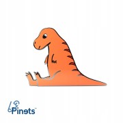 PINETS przypinka Dinozaur Junior Pomarańczowy Dino