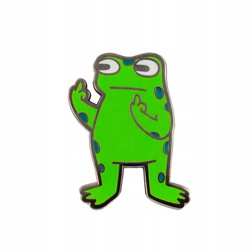 PINETS przypinka Wredna Żaba nowy design! fuck off