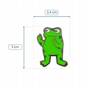 PINETS przypinka Wredna Żaba nowy design! fuck off