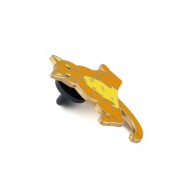 PINETS przypinka Kot gruby Spaślak pomarańcz 14K