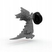 PINETS przypinka czerwony Dinozaur Charizard