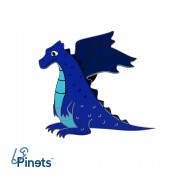 PINETS przypinka niebieski Dinozaur Pterozaur