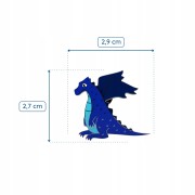 PINETS przypinka niebieski Dinozaur Pterozaur