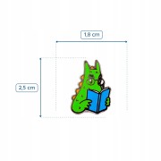 PINETS przypinka Smok Wawelski czytający książkę