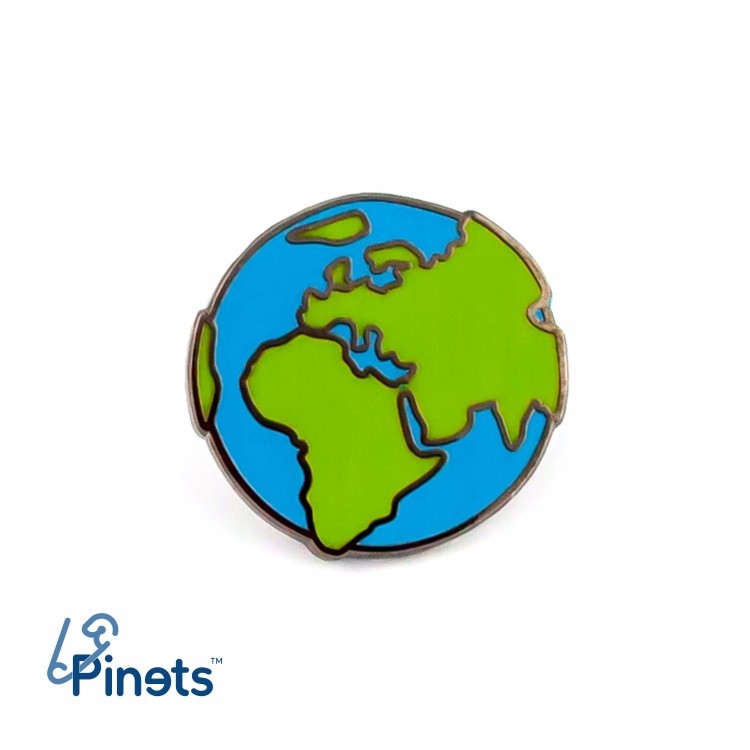 PINETS przypinka Kula ziemska Świat planeta World