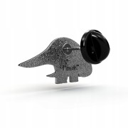 PINETS przypinka dwa Dinozaury miłość Rodzina Love