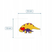 PINETS przypinka dwa Dinozaury miłość Rodzina Love