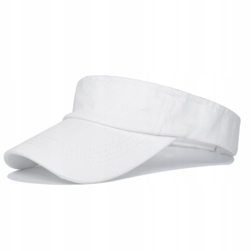 Daszek biały przeciwsłoneczny sportowy na lato