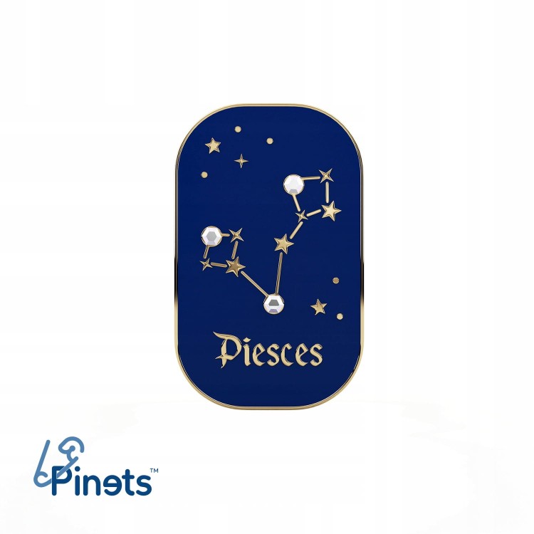 PINETS przypinka znak zodiaku Ryby Piesces Cyrkoni
