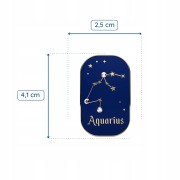 PINETS przypinka znak zodiaku Wodnik Aquarius