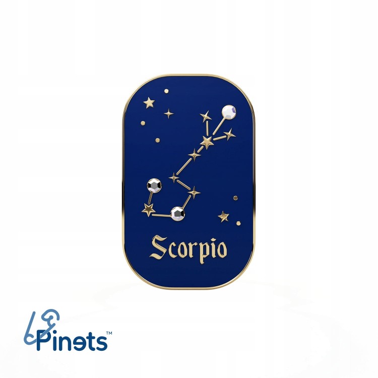 PINETS przypinka znak zodiaku Skorpion Scorpio