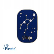 PINETS przypinka znak zodiaku Panna Virgo cyrkonie