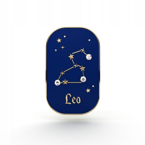 PINETS przypinka znak zodiaku Lew Leo cyrkonie