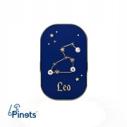 PINETS przypinka znak zodiaku Lew Leo cyrkonie