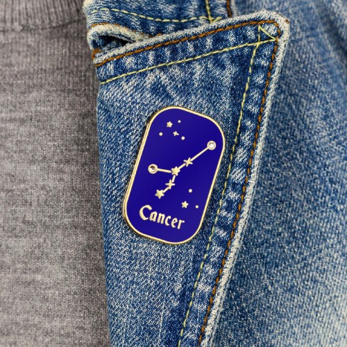 PINETS przypinka znak zodiaku Rak Cancer cyrkonie