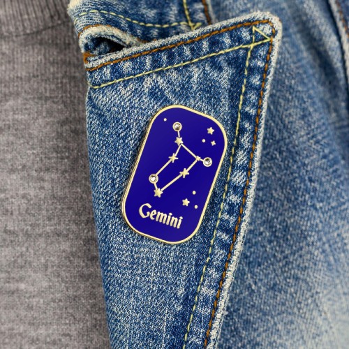 PINETS przypinka znak zodiaku Bliźnięta Gemini