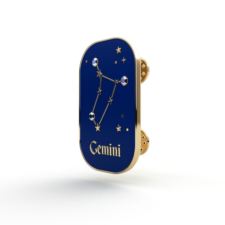 PINETS przypinka znak zodiaku Bliźnięta Gemini