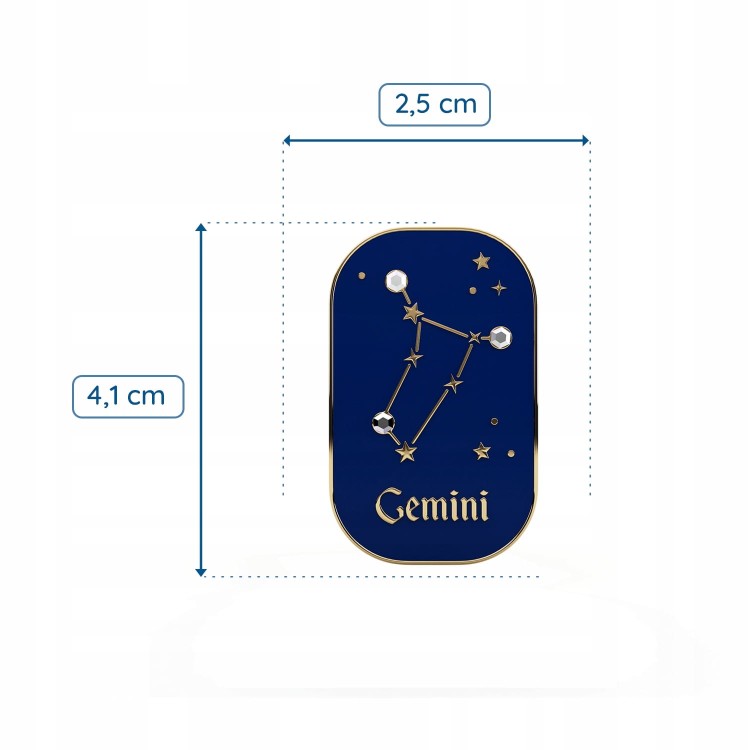PINETS przypinka znak zodiaku Bliźnięta Gemini