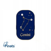 PINETS przypinka znak zodiaku Bliźnięta Gemini