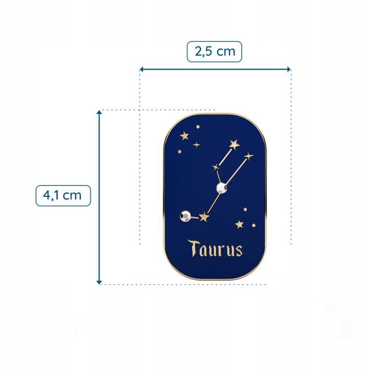 PINETS przypinka znak zodiaku Byk Taurus Cyrkonie