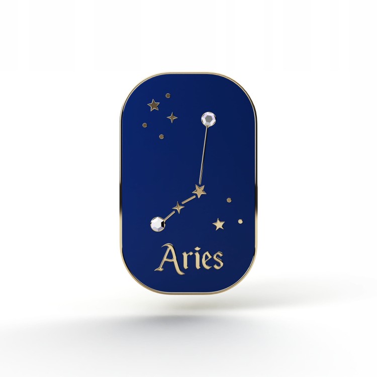 PINETS przypinka znak zodiaku Baran Aries Cyrkonie
