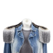 2 Naramienniki szare pagony sznureczki cyrkonie