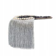 2 Naramienniki szare pagony sznureczki cyrkonie