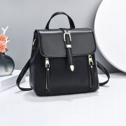 3w1 TOREBKA damska KUFEREK PLECAK skórzany czarny