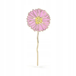 PINETS przypinka kwiat Gerbera cięta pozłacany 14K