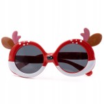 OKULARY przeciwsłoneczne dziecięce polaryzacyjne UV400 jelonki czerwone