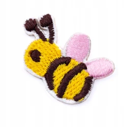 Haftowana naklejka Pszczoła na ubrania buty piórnik 2,5 cm