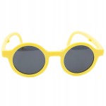 OKULARY przeciwsłoneczne dla dzieci UV 400 SKŁADANE plus ETUI żółte