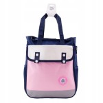 Torba na ramię torebka miejska na uczelnię do szkoły młodzieżowa A4 różowa