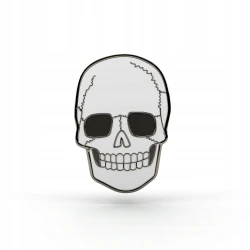 PINETS przypinka Czaszka Czacha w okularach metalowy Pin