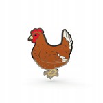 PINETS przypinka Kura domowa metalowy Pin