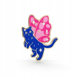 PINETS przypinka ButterflyCat Kotyl metalowy Pin