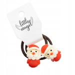 Gumki do włosów Świąteczne zestaw 2 sztuki Mikołaje