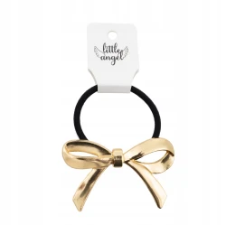 Gumka do włosów Kokarda złota ozdoba Hair Cuff