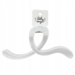 Elegancka Klasyczna Klamra do Włosów Perłowa Szara