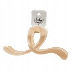 Elegancka Klasyczna Klamra do Włosów Perłowa Brązowa